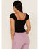 Idyllwind Women's Cane Ridge Beaded Top, Black, hi-res