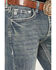 Image #2 - Rock & Roll Denim Men's Pistol Med Bootcut Jeans, Blue, hi-res