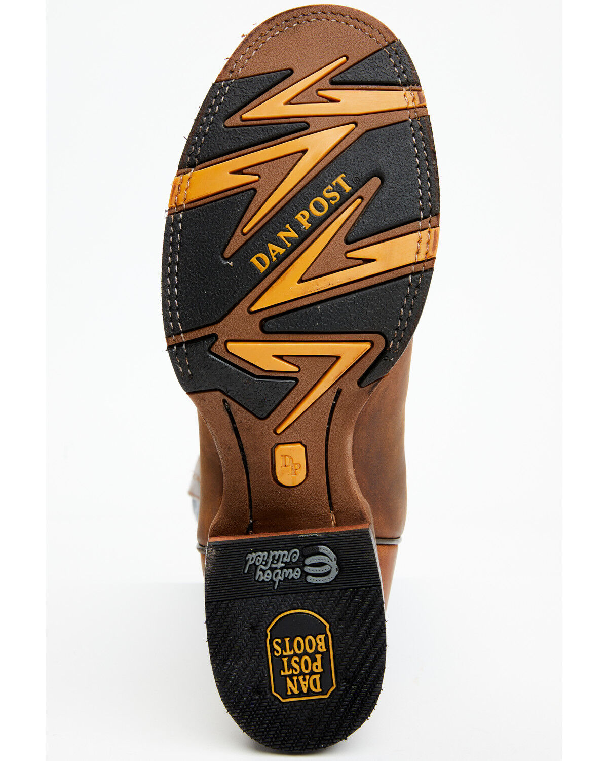 Image #7 - Dan Post Men's Performance Western Boots - Round Toe, Brown, hi-res