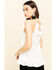 Image #2 - Rock & Roll Denim Women's Ivory Floral Embroidered Halter Top, Ivory, hi-res