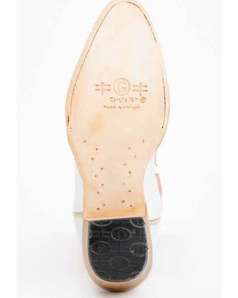 Image #7 - Corral Women's Wingtip Overlay Western Boots - Snip Toe , Pink, hi-res