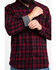 Image #4 - Cody James Men's Christmas Plaid Long Sleeve Western Flannel Shirt , , hi-res
