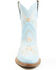 Dingo Women's Primrose Embroidered Leather Western Fashion Booties - Snip Toe , Blue, hi-res