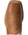 Ariat Men's Hybrid Ranchwork Shock Shield Western Performance Boots - Broad Square Toe, Brown, hi-res