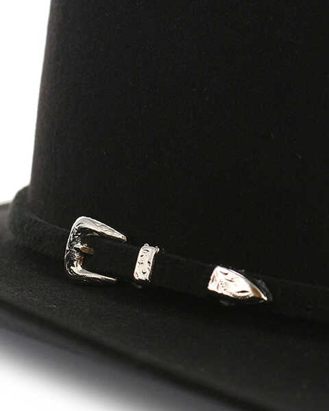 Image #6 - Rodeo King Rodeo 5X Felt Cowboy Hat, Black, hi-res