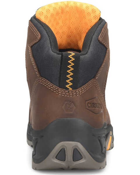 Image #5 - Carolina Men's Builder Waterproof Steel Lace-Up Hiking Boots - Round Toe , Brown, hi-res