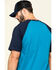 Image #5 - Hawx Men's Teal Midland Short Sleeve Baseball Work T-Shirt, Teal, hi-res