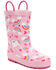 Image #1 - Western Chief Girls' Unicorn Fields Rain Boots - Round Toe, Pink, hi-res