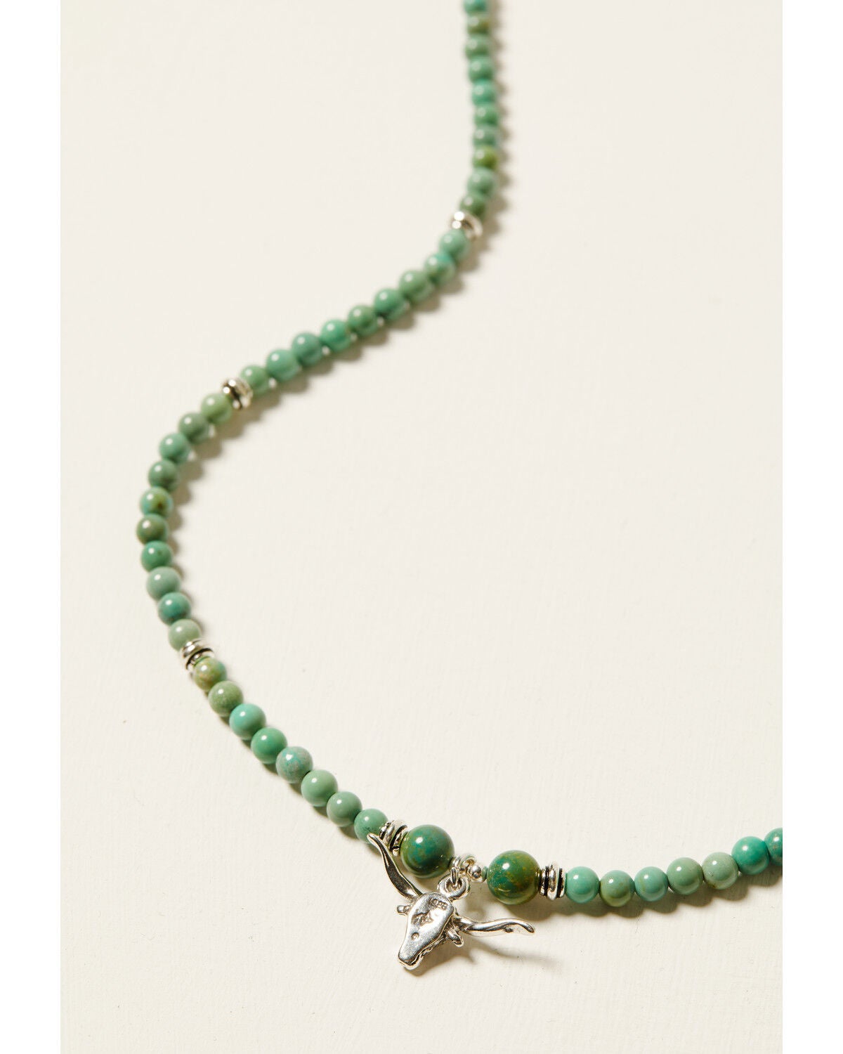 Image #3 - Paige Wallace Women's Longhorn Turquoise Necklace, Silver, hi-res