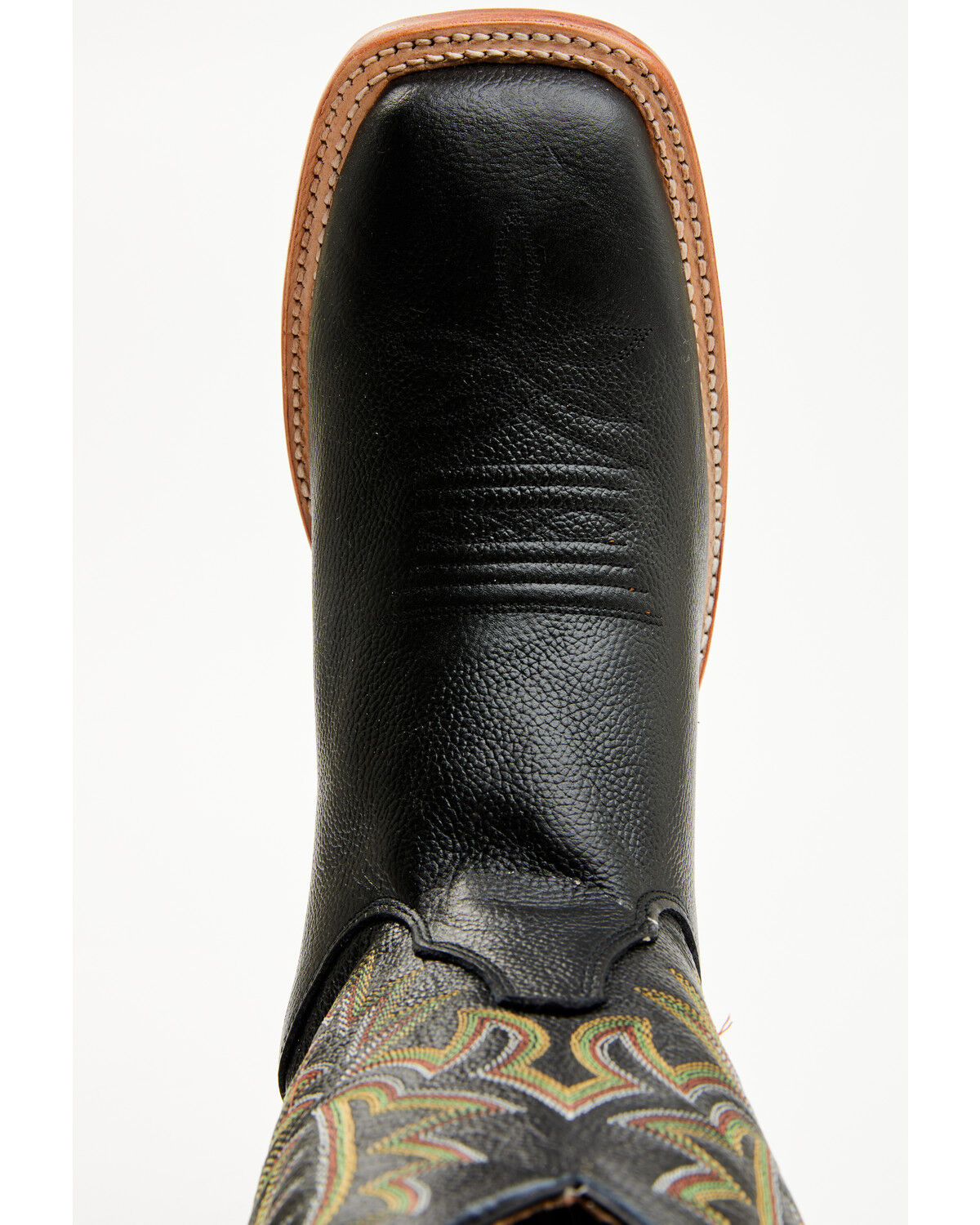 Image #6 - Justin Men's Poston Western Boots - Broad Square Toe, Black, hi-res