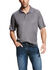 Image #1 - Ariat Men's Grey AC Pique Short Sleeve Polo Shirt, Grey, hi-res