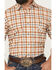Image #3 - Carhartt Men's Force® Sun Defender™ Relaxed Fit Lightweight Plaid Print Short Sleeve Button-Down Work Shirt, Brown, hi-res