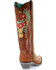 Image #7 - Corral Women's Deer Skull & Floral Embroidery Western Boots - Snip Toe, Tan, hi-res