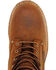Carolina Men's Waterproof Insulated Logger Boots - Round Toe, Brown, hi-res