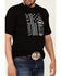 Jack Daniel's Men's Bottle Banner Flag Graphic T-Shirt , Black, hi-res