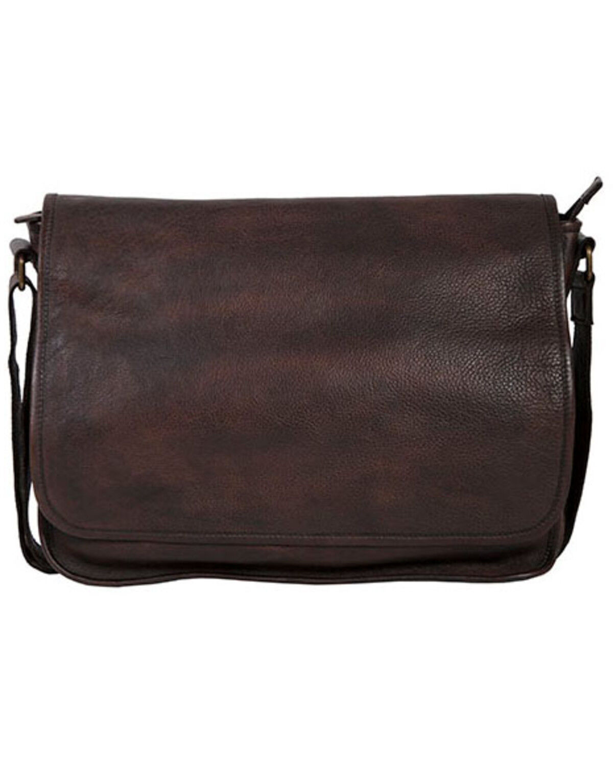 Image #1 - Scully Men's Messenger Brief Bag, Chocolate, hi-res