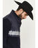 Image #2 - Hooey Men's Brecken Southwestern Sherpa Pullover, Navy, hi-res
