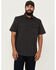 Image #1 - Hawx Men's Solid Short Sleeve Button-Down Work Shirt , Charcoal, hi-res