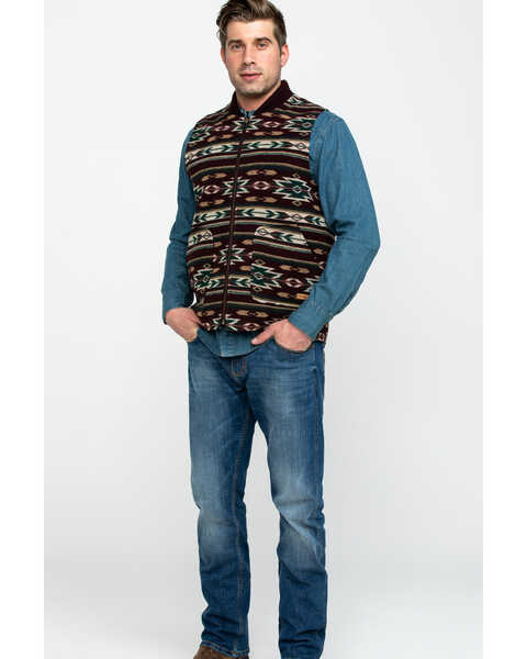 Image #6 - Powder River Outfitters Men's Southwestern Jacquard Vest , , hi-res
