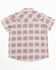 Image #3 - Shyanne Toddler Girls' Plaid Print Short Sleeve Pearl Snap Western Shirt, Brick Red, hi-res