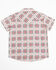 Image #3 - Shyanne Toddler Girls' Plaid Print Short Sleeve Pearl Snap Western Shirt , Brick Red, hi-res