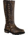 Image #1 - Milwaukee Leather Women's Waterproof 14" Harness Boots - Square Toe , Black, hi-res