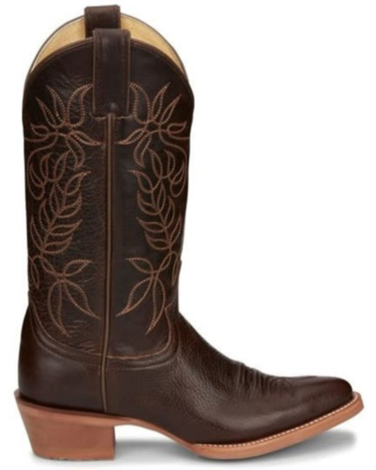 Image #2 - Justin Women's Rosey Western Boot - Round Toe, Coffee, hi-res
