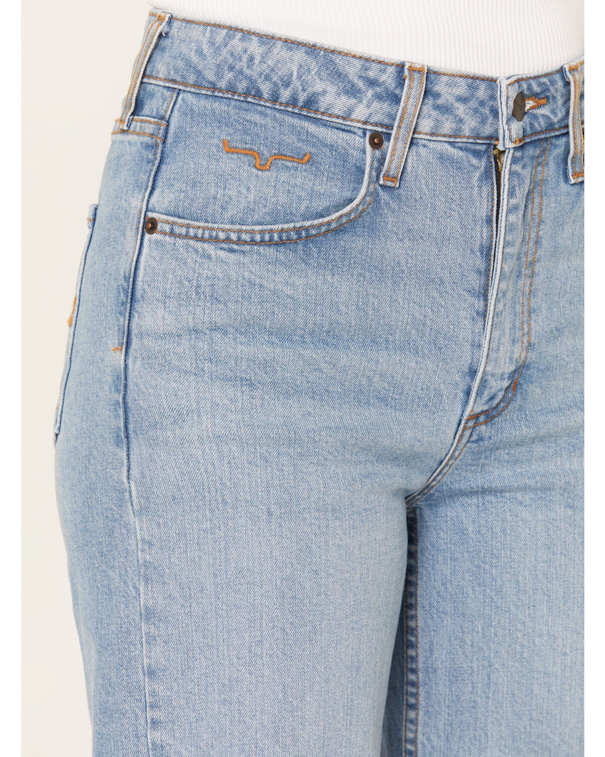 Image #2 - Kimes Ranch Women's Light Wash Zoey High Rise Wide Denim Jeans, Light Wash, hi-res