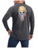 Image #2 - Ariat Men's Rebar Workman Born For This Long Sleeve Graphic T-Shirt, Charcoal, hi-res
