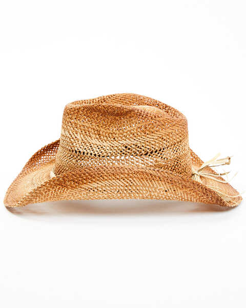Shyanne Women's Thonny Western Straw Hat, Tan, hi-res