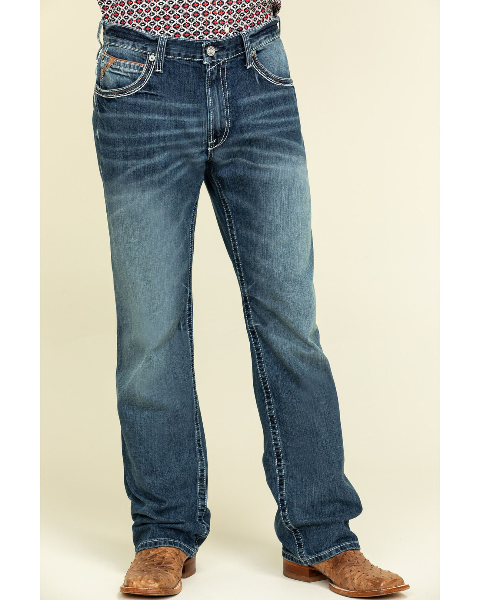 Ariat bootcut jeans mens top
