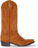 Image #3 - Stetson Women's Reagan Brown Rough Out Western Boots - Snip Toe, , hi-res