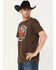 Image #2 - Cinch Men's Lead This Life Logo Graphic T-Shirt , Brown, hi-res
