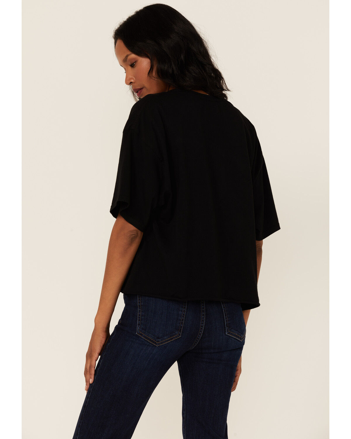 Image #3 - Country Deep Women's Rocking Graphic Tee, Black, hi-res