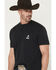 Image #3 - Hooey Men's Cheyenne Short Sleeve Pocket Graphic T-Shirt, Black, hi-res