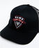 Image #2 - Hawx Men's Ribbon Logo Shield Patch Mesh-Back Ball Cap , Black, hi-res