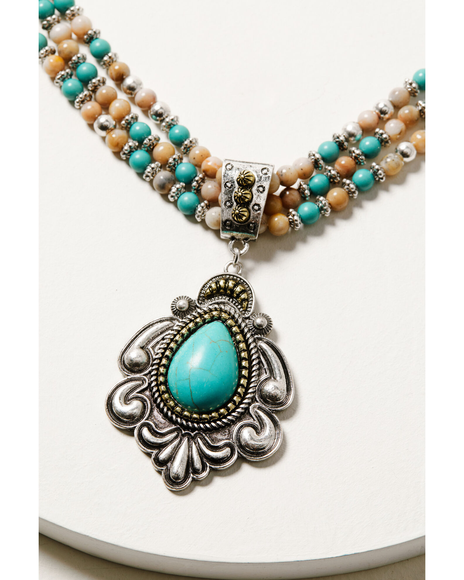 Image #2 - Shyanne Women's Wild Blossom Multi Beaded Necklace, Multi, hi-res