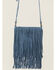 Image #3 - Idyllwind Women's Camarillo Fringe Suede Crossbody Bag, Blue, hi-res