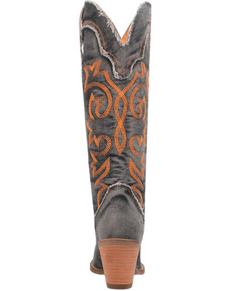 Image #5 - Dingo Women's Texas Tornado Tall Western Boots - Pointed Toe , Black, hi-res