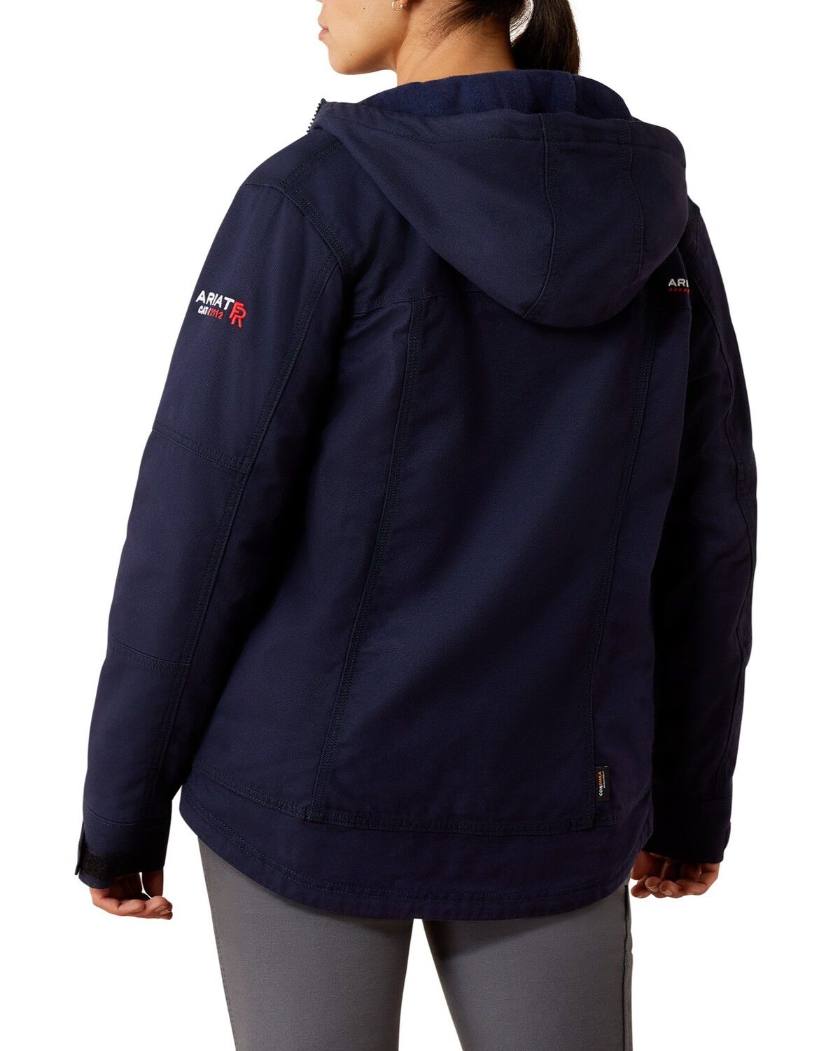 Image #2 - Ariat Women's FR &reg; Duralight Cordura &reg; Canvas Jacket, Navy, hi-res