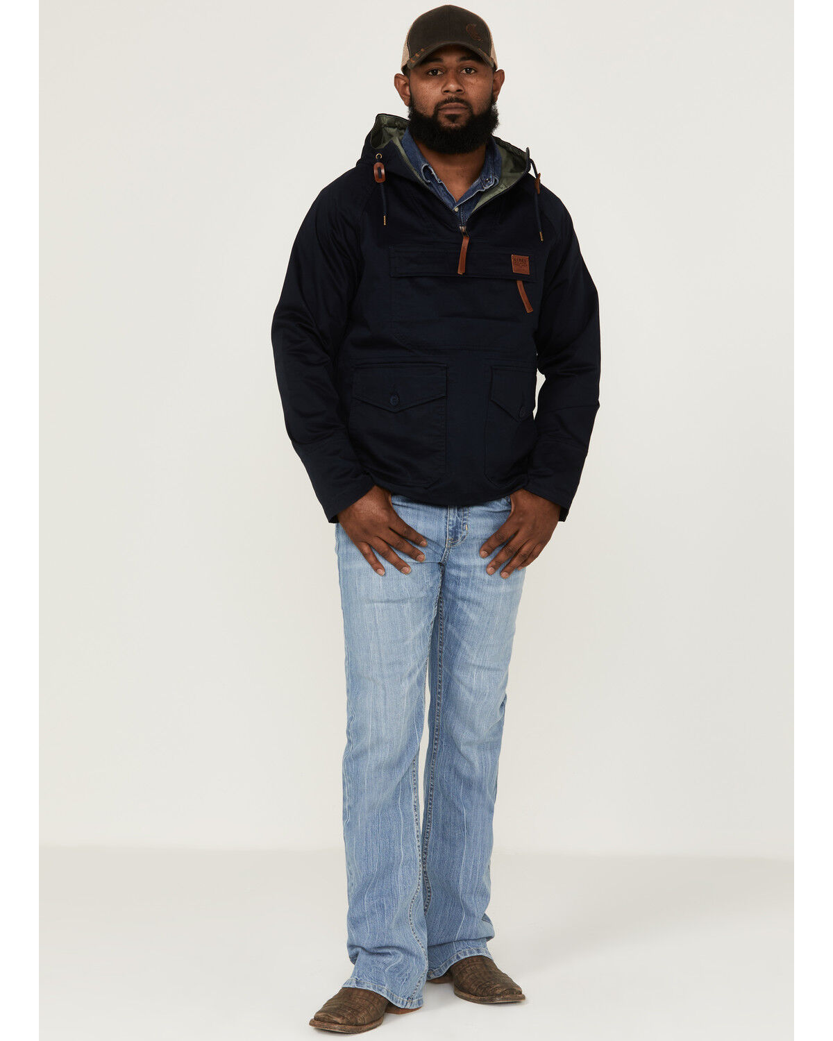 Image #2 - Kimes Ranch Men's Any-Day 1/4 Zip Front Hooded Pullover, , hi-res