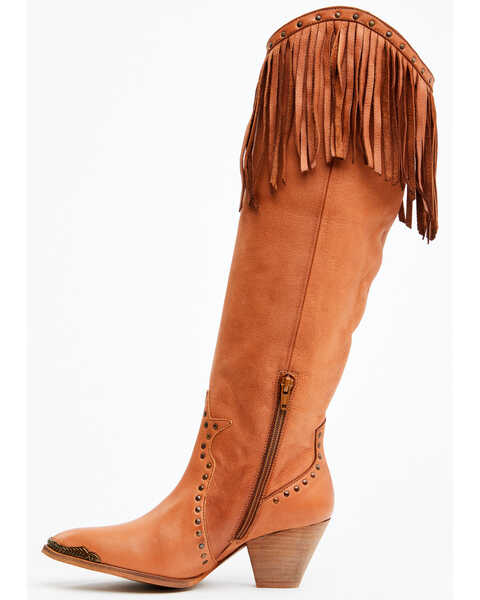 Image #3 - Maggie Women's Trini Tall Western Boots - Medium Toe, Brown, hi-res