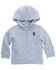 Image #1 - Carhartt Toddler Boys' Logo Half Zip Hooded Sweatshirt, Light Blue, hi-res