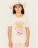 Image #1 - Kerusso Girls' Raised To Yee Haw Short Sleeve Graphic Tee, Pink, hi-res