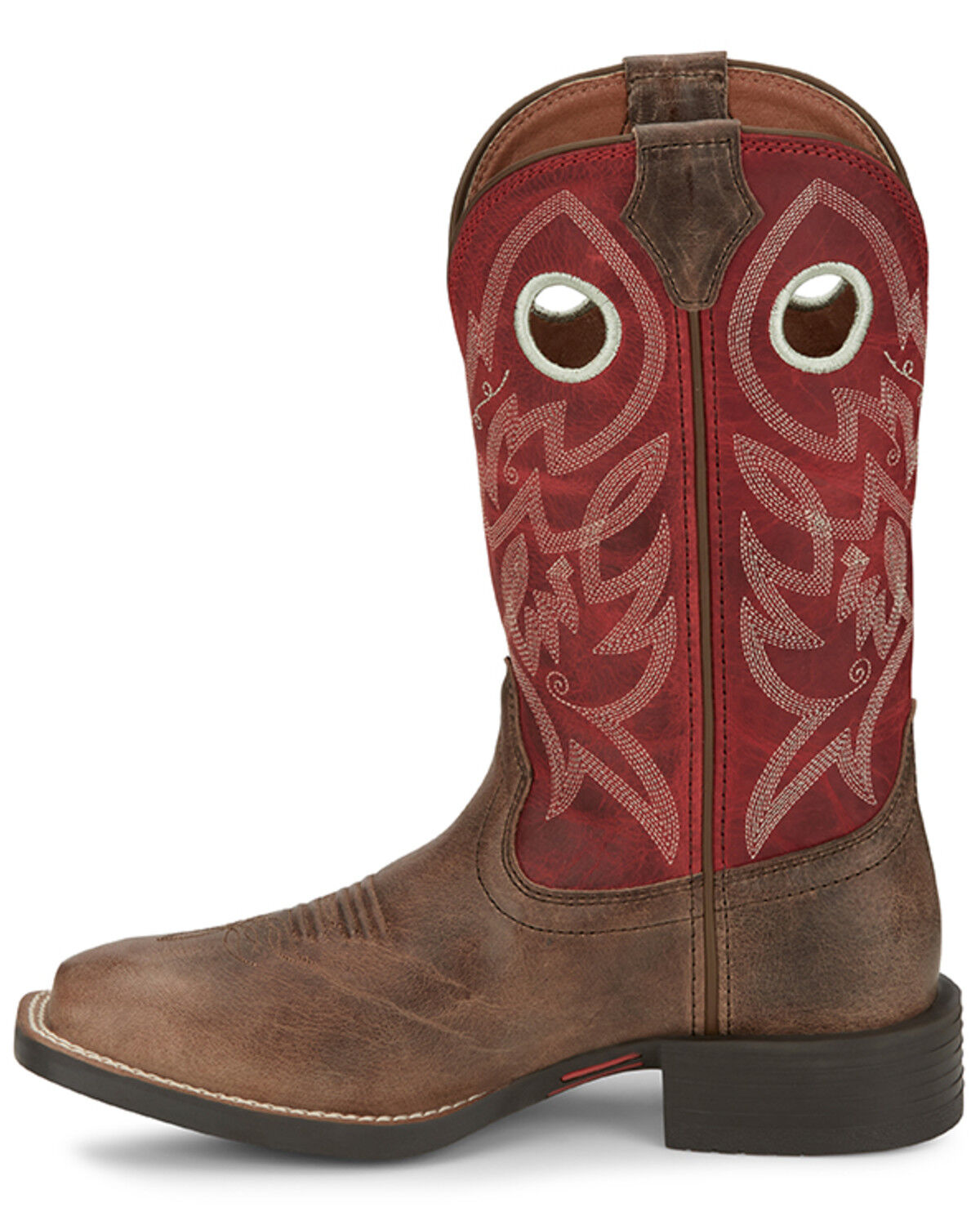 Image #3 - Justin Women's Liberty River Western Boots - Broad Square Toe, Grey, hi-res