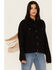 Image #1 - The Harley Jacket by DanielXDiamond: Women's Black Denim Jacket with Gold Fringe, Black, hi-res