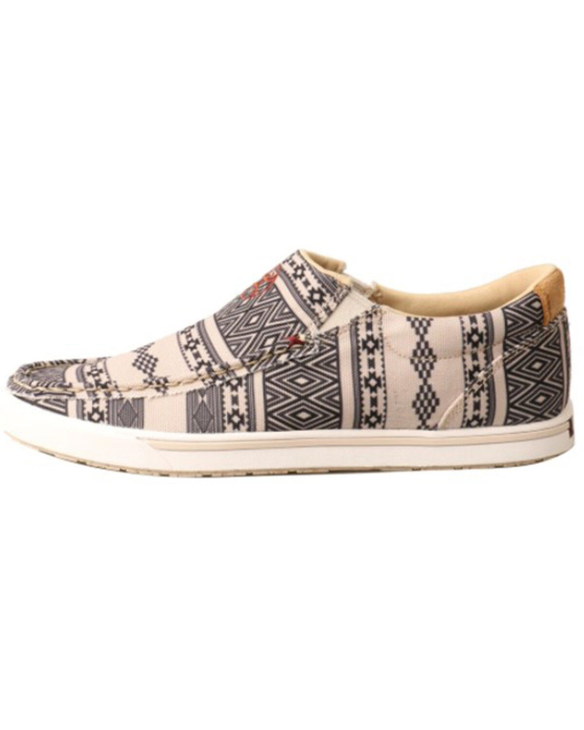 Image #3 - Hooey by Twisted X Women's Southwestern Print Casual Slip-On Lopers, Beige/khaki, hi-res