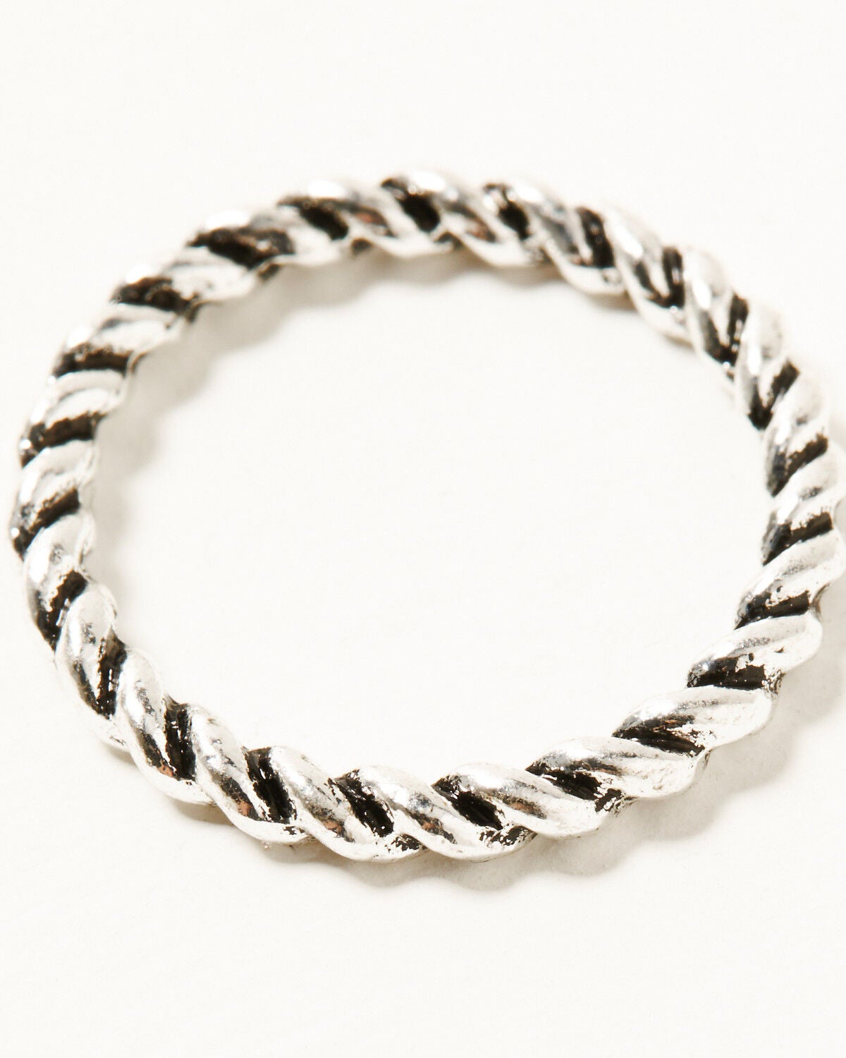 Image #4 - Shyanne Women's Crystal Rope Ring Set - 3 Piece, Silver, hi-res