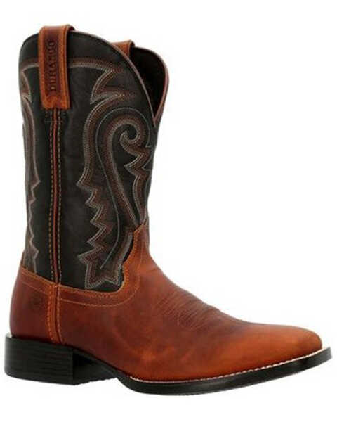 Image #1 - Durango Men's Westward Western Boots - Square Toe, Black, hi-res