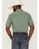 Image #4 - Kimes Ranch Men's Spyglass Mini Check Short Sleeve Button Down Western Shirt , Sage, hi-res